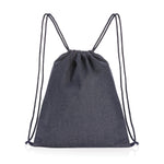 Impact AWARE™ recycled denim drawstring backpack