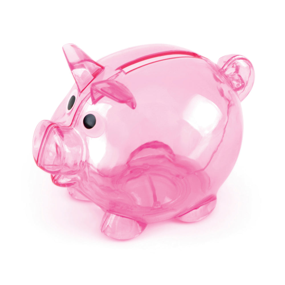 Branded Piglet Bank Mini Single Slot Translucent piggy bank