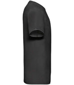 Fruit of the Loom V Neck Value T-Shirt Black