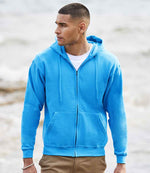 Fruit of the Loom Classic Zip Hooded Sweatshirt Azure