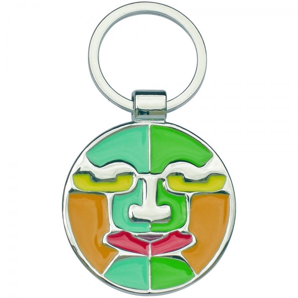 Stamped Iron Soft Enamel Keyring (40mm)