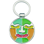 Stamped Iron Soft Enamel Keyring (40mm)