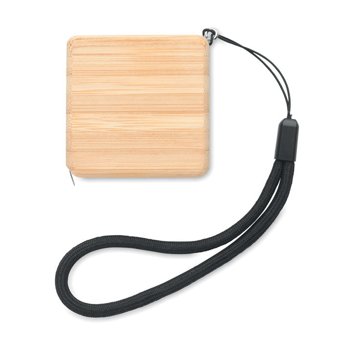 Branded Measuring tape in bamboo 1m