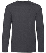 Fruit of the Loom Long Sleeve Value T-Shirt Dark Heather