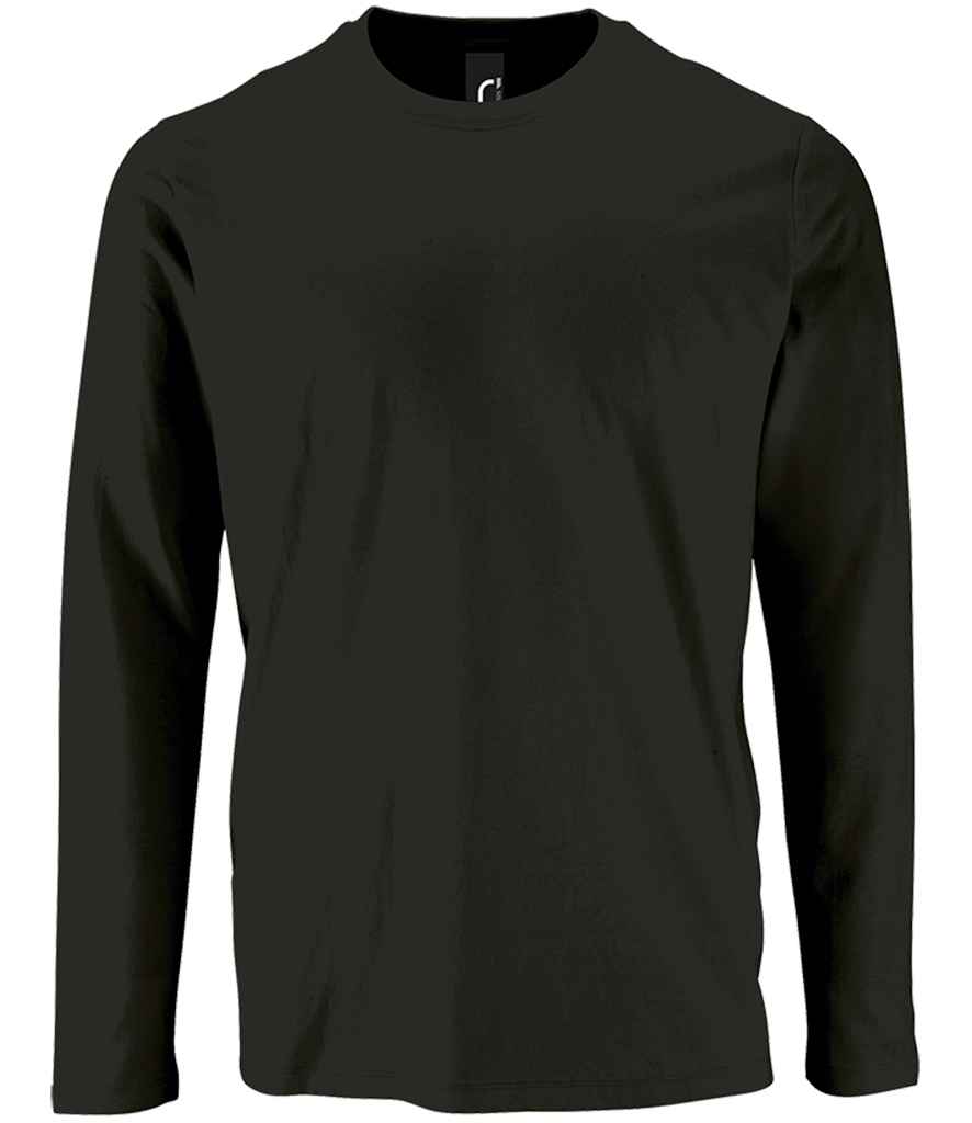 SOL'S Imperial Long Sleeve T-Shirt Deep Black