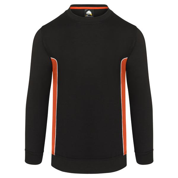 Orn Silverswift Two Tone Sweatshirt Black/Orange