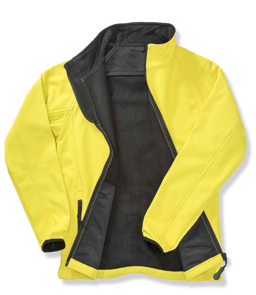 Result Core Printable Soft Shell Jacket Yellow/Black
