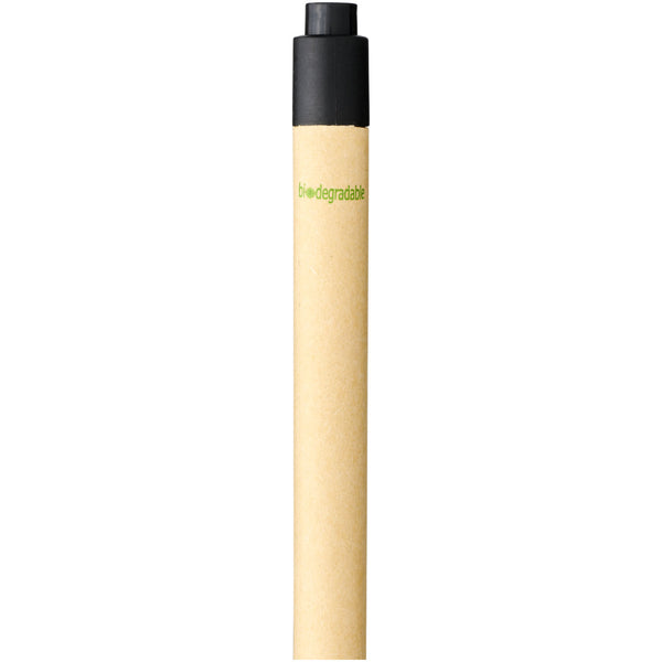 Branded Berk recycled carton and corn plastic ballpoint pen