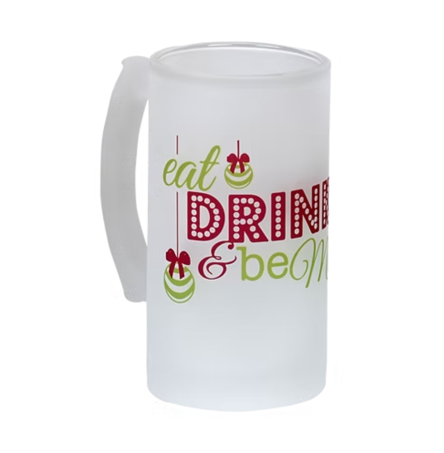 Frosted Glass Beer Stein