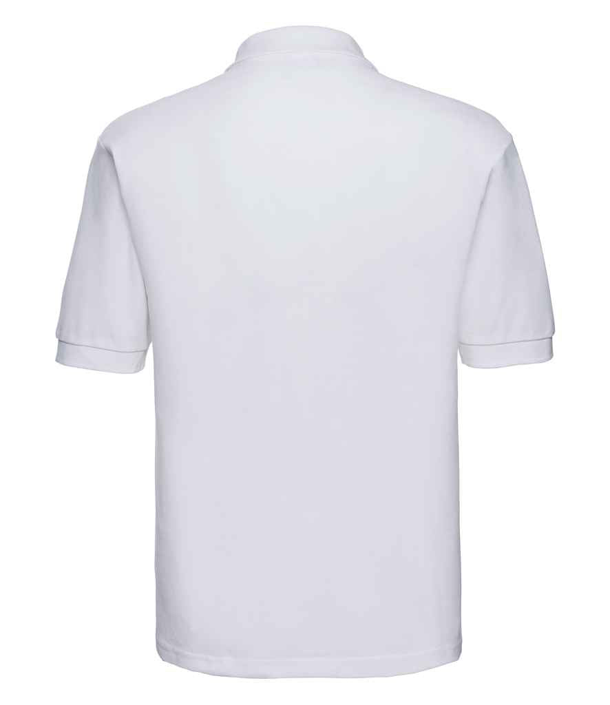 Russell Poly/Cotton Piqué Polo Shirt White