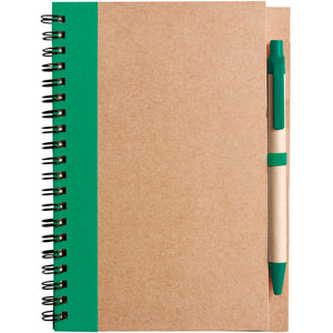 Smithen Cardboard notebook with ballpen