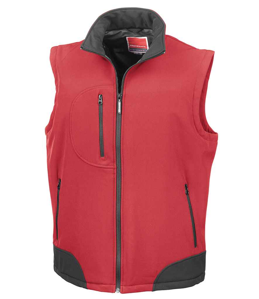 Result Soft Shell Bodywarmer Red/Black
