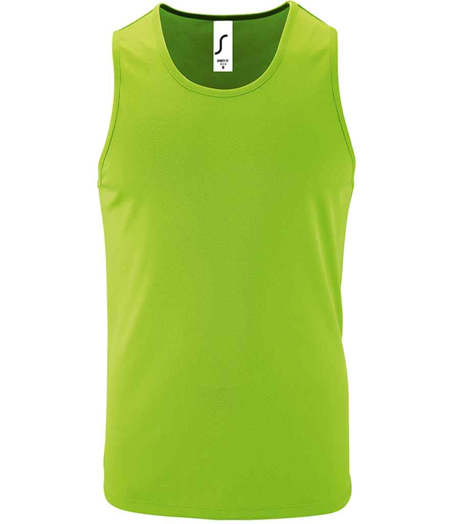 SOL'S Sporty Performance Tank Top Neon Green