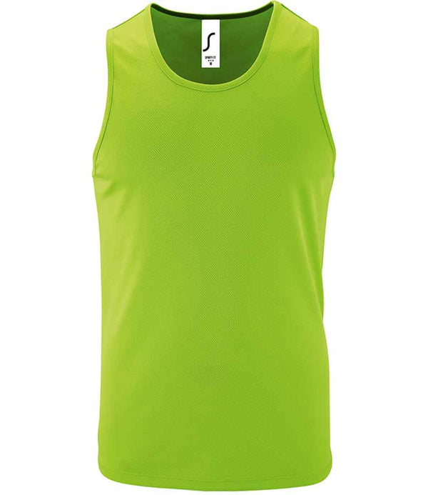 SOL'S Sporty Performance Tank Top Neon Green