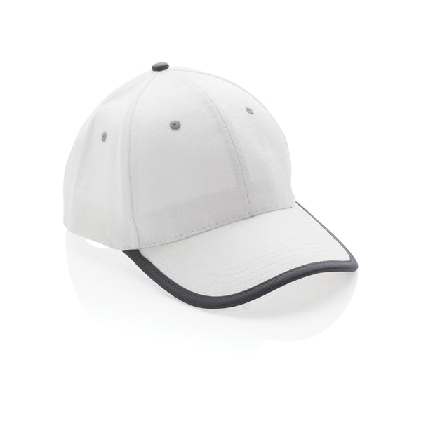 Branded Impact AWARE™ Brushed rcotton 6 panel contrast cap 280gr
