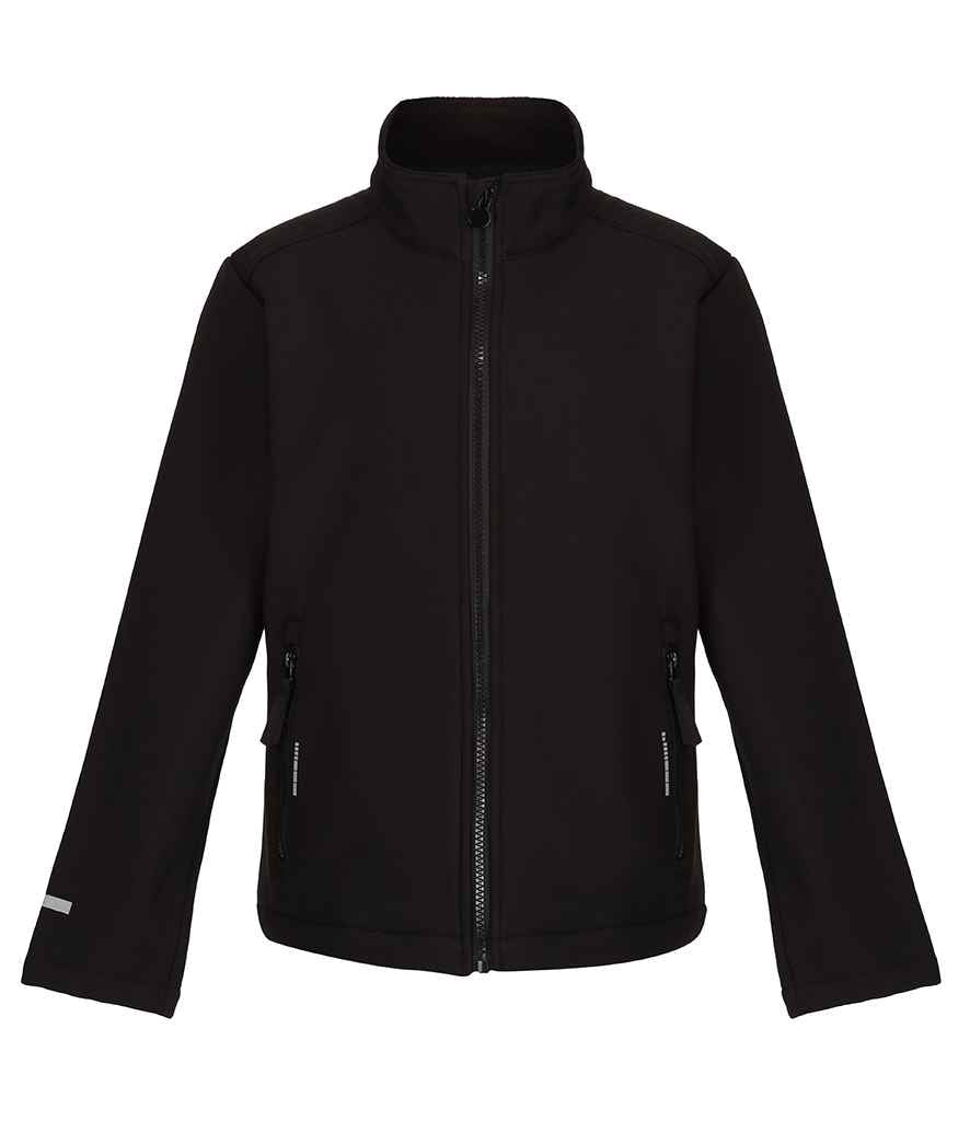 Regatta Kids Ablaze Soft Shell Jacket Black/Black