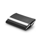 LONE. Double card holder in metal and PU