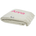 Branded Ivy GRS certified RPET mohair blanket