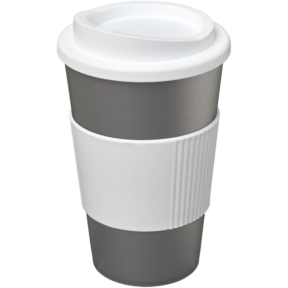 Branded Americano® 350 ml insulated tumbler with grip