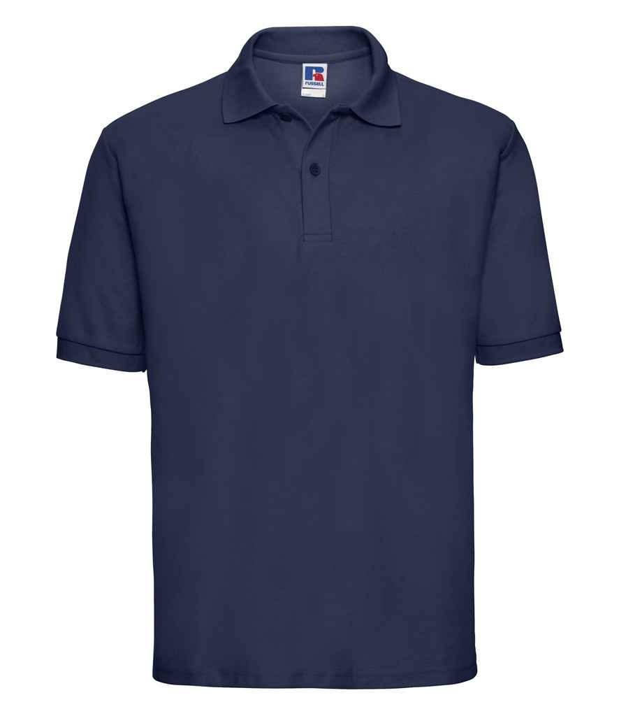 Russell Poly/Cotton Piqué Polo Shirt French Navy
