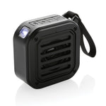 Branded 3W RCS recycled plastic wireless sunwave solar speaker