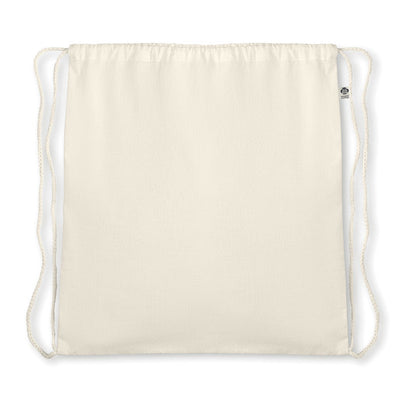 105gr/m² organic cotton drawstring bag