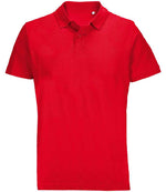 SOL'S Unisex Pulse Twin Piqué Polo Shirt Red