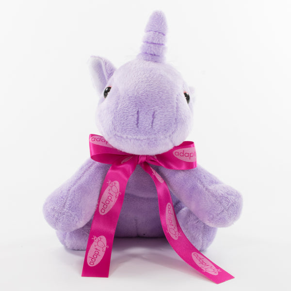 Bow Animal 14cm Unicorn, Purple
