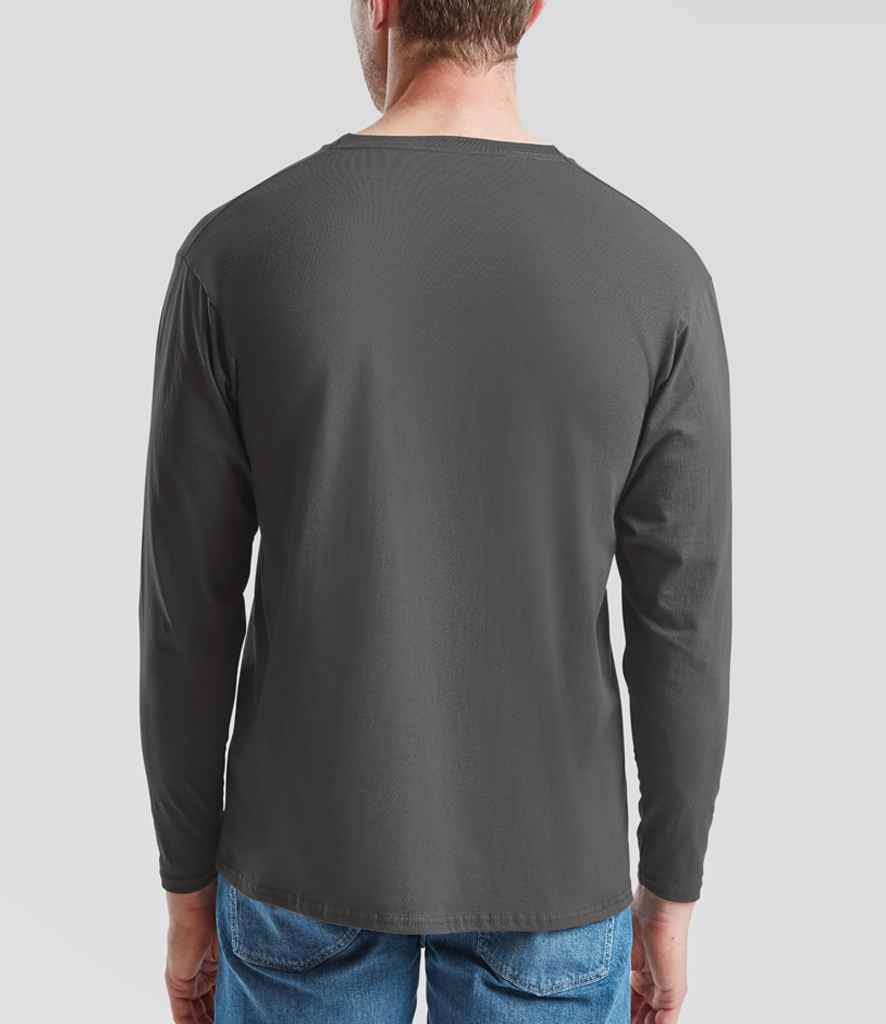 Fruit of the Loom Long Sleeve Value T-Shirt Light Graphite