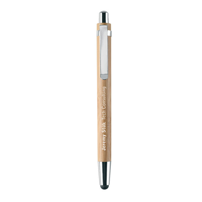 Branded Bamboo pen and pencil set