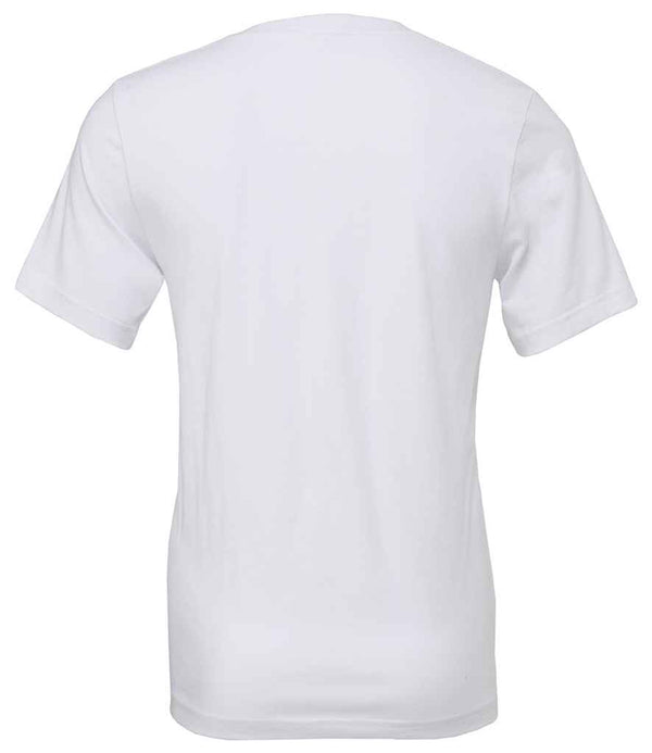 Canvas Unisex Jersey V Neck T-Shirt White