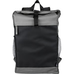 The Yani - RPET polyester roll-top backpack.