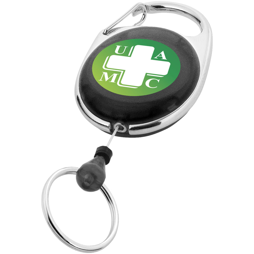 Branded Gerlos roller clip keychain