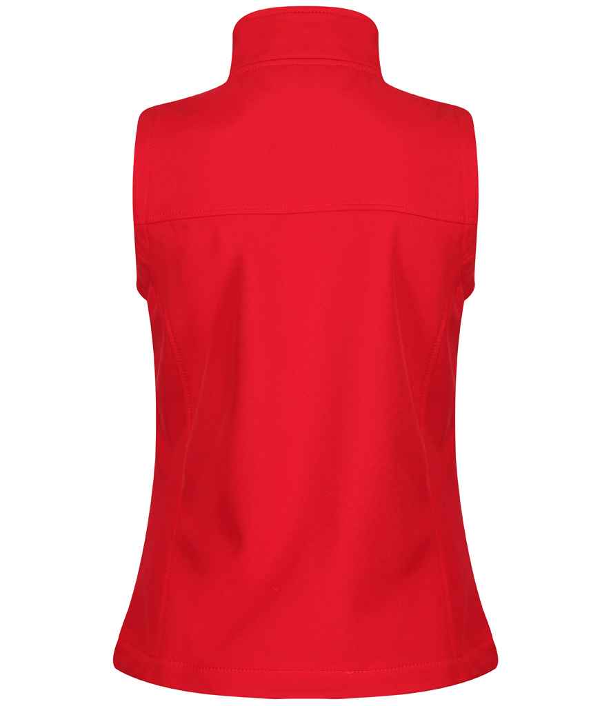 Regatta Ladies Flux Soft Shell Bodywarmer Classic Red/Seal Grey