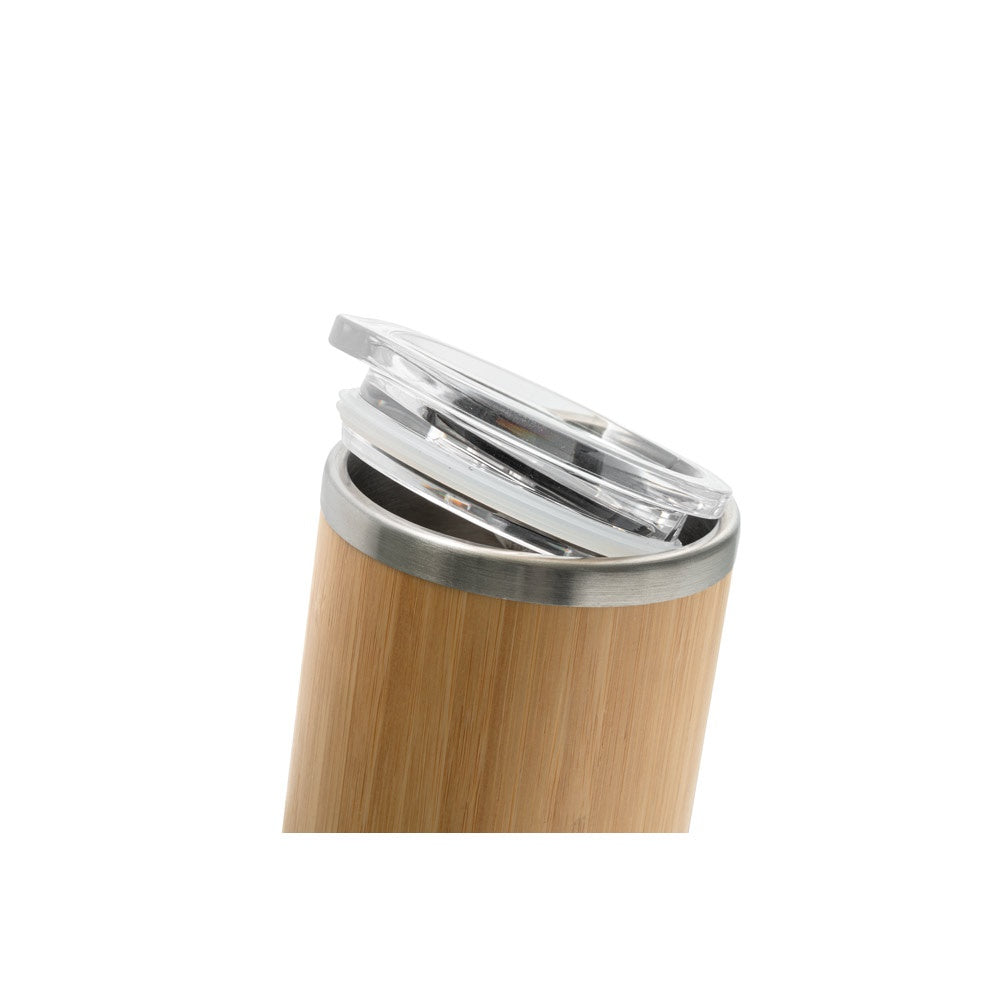 LYCKA. Bamboo and stainless steel cup 350 mL