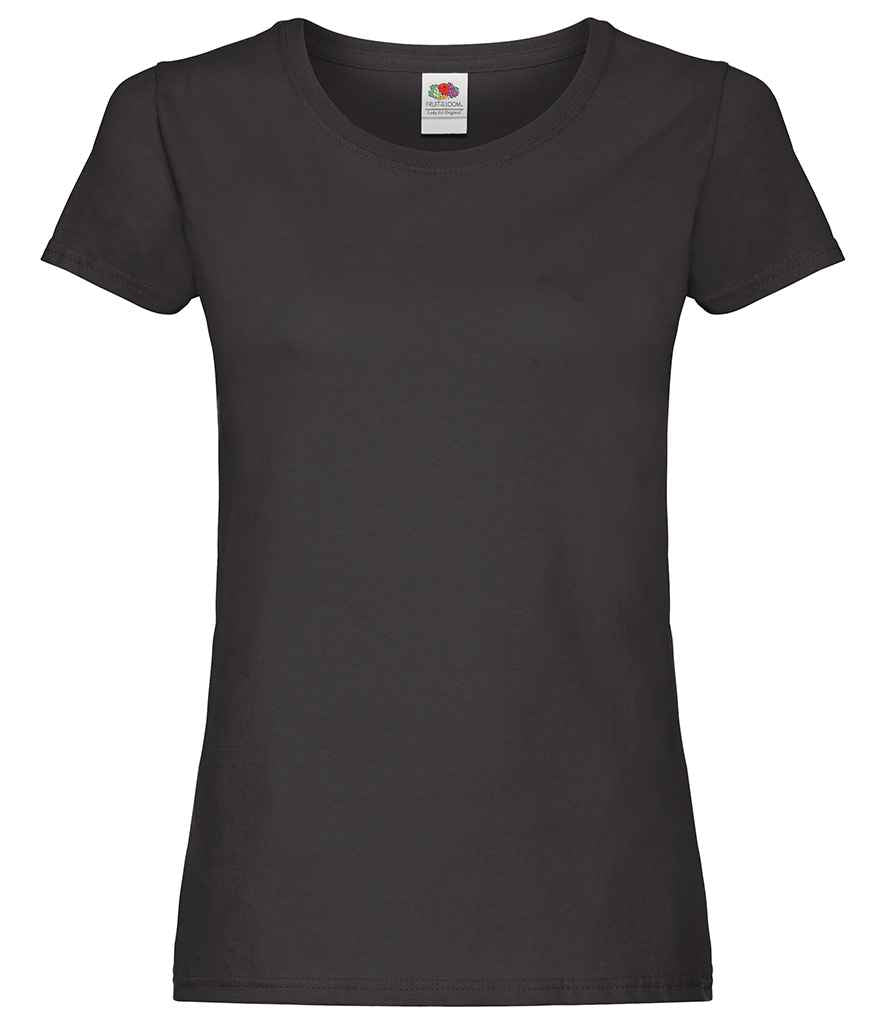 Fruit of the Loom Lady Fit Original T-Shirt Black