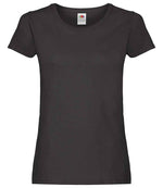 Fruit of the Loom Lady Fit Original T-Shirt Black