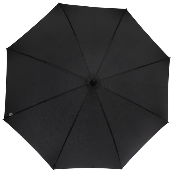 Branded Fontana 23" auto open umbrella with carbon look and crooked handle