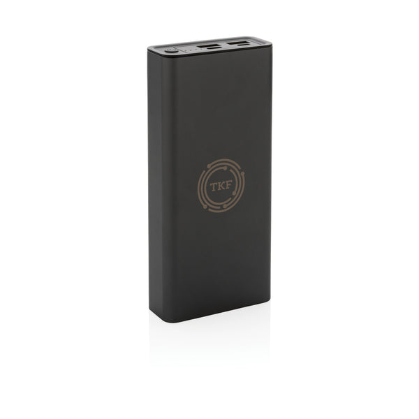 Branded Terra RCS recycled 20W aluminium powerbank 20.000 mAh