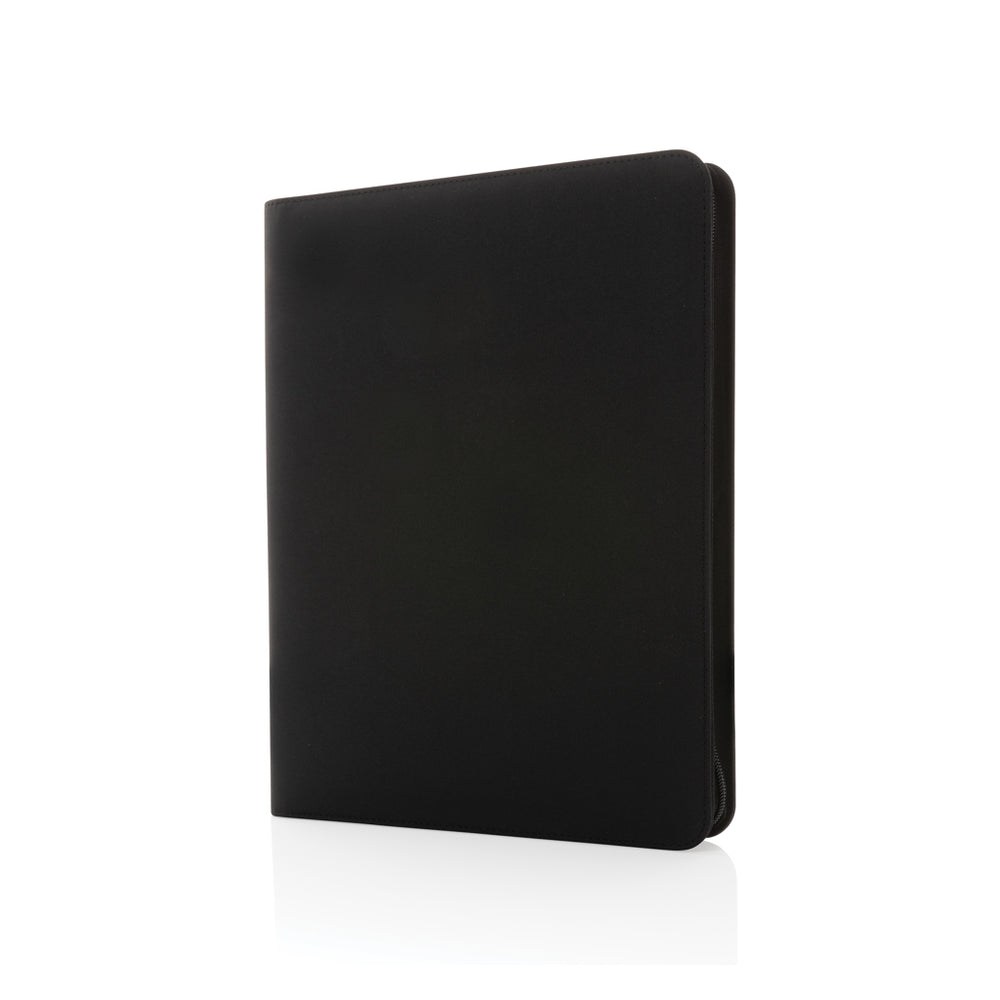 Branded Impact Aware™ deluxe 300D tech portfolio with zipper