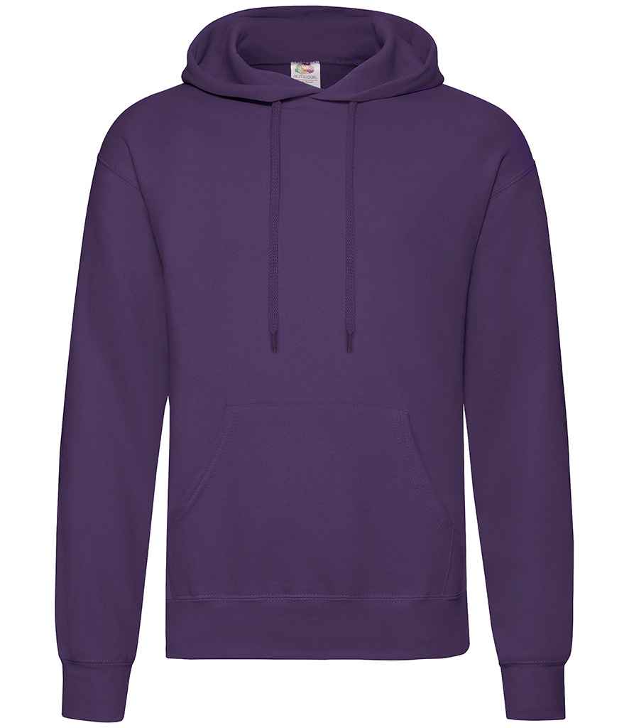 Fruit of the Loom Classic Hooded Sweatshirt Purple