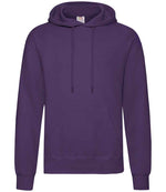 Fruit of the Loom Classic Hooded Sweatshirt Purple