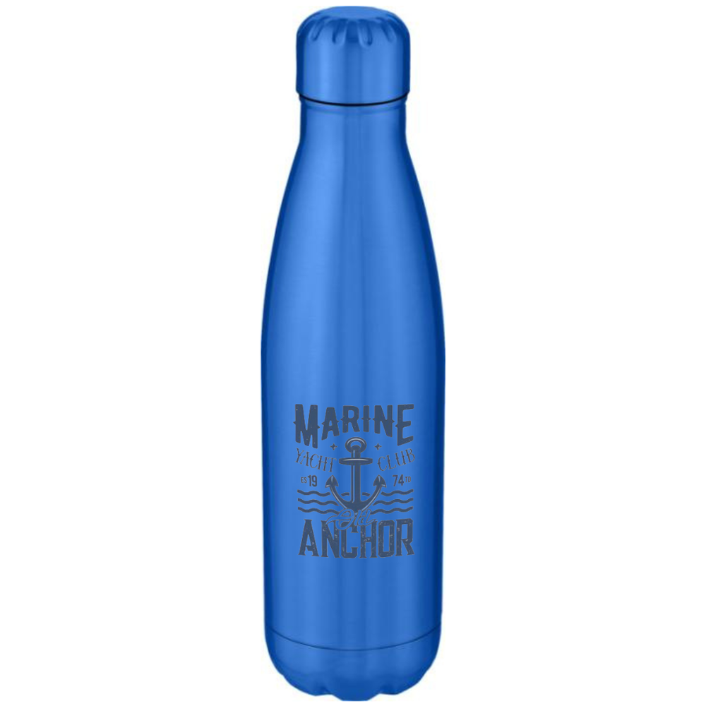 Branded Cove 500 ml vacuum insulated stainless steel bottle