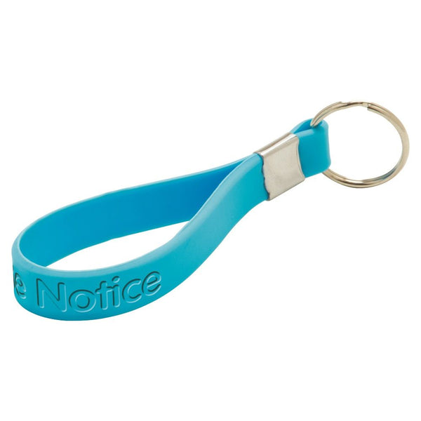 Branded Recessed Silicone Loop Keyring