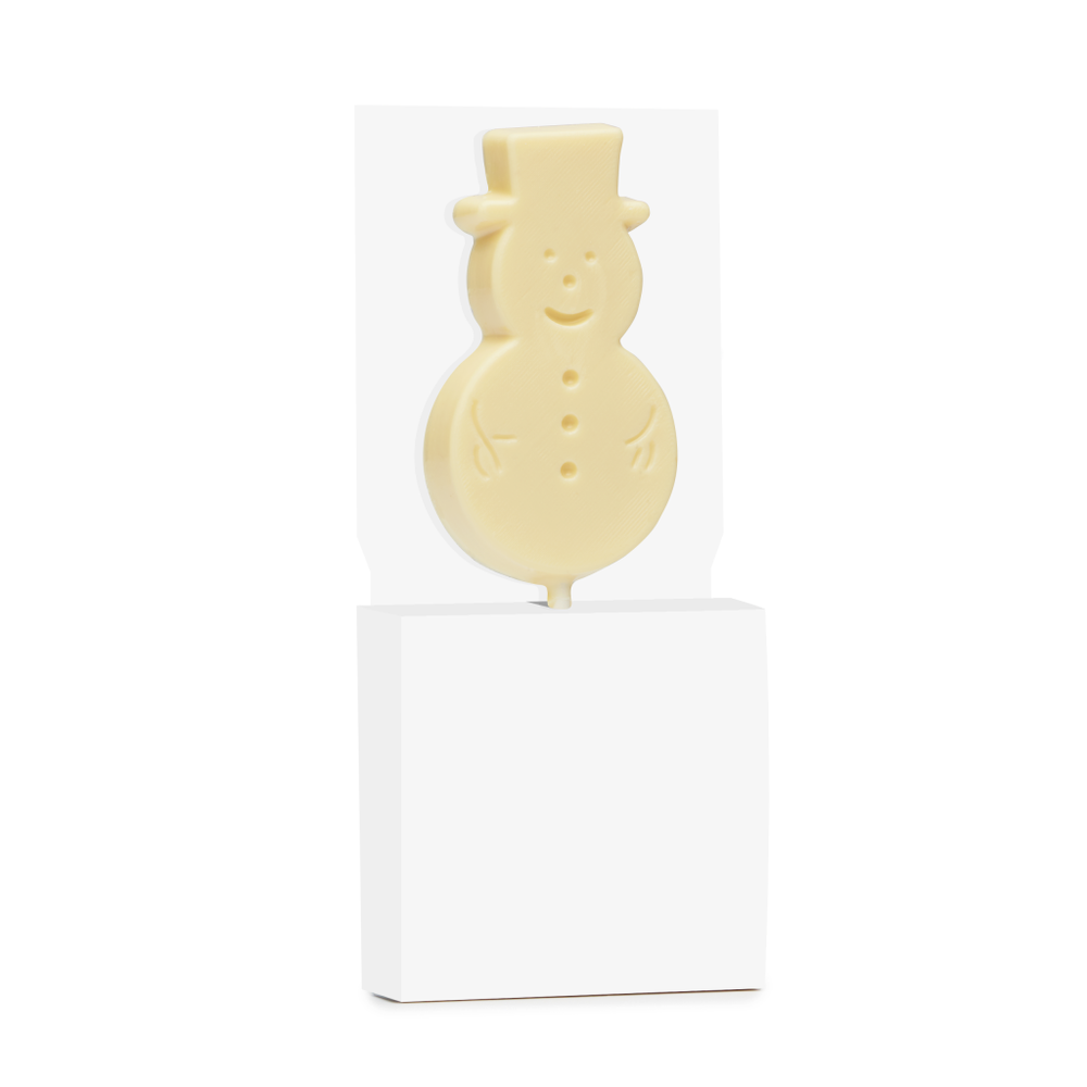 Branded White Chocolate Snowman Lolly