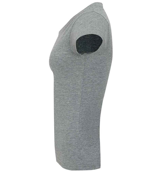 SOL'S Ladies Moon V Neck T-Shirt Grey Marl