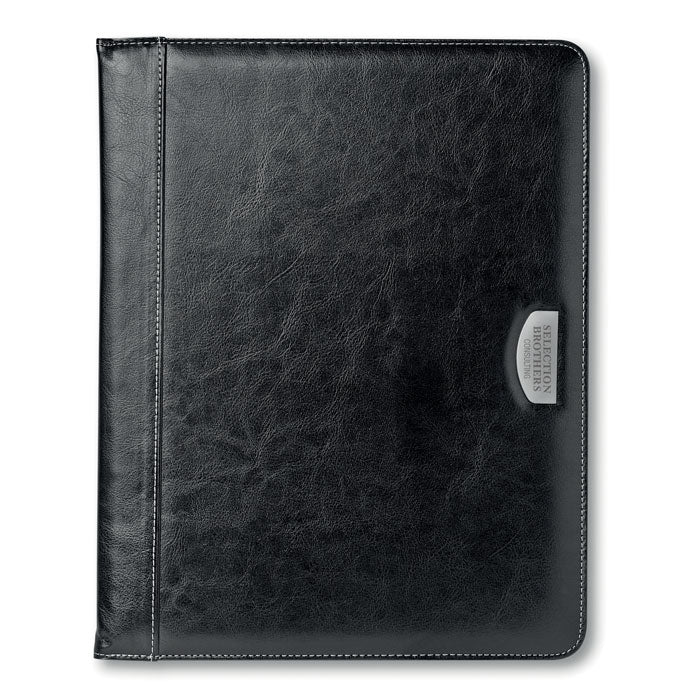Branded PU portfolio w/ 20 pages bloc
