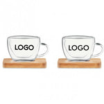 Branded Set of 2 double wall espresso
