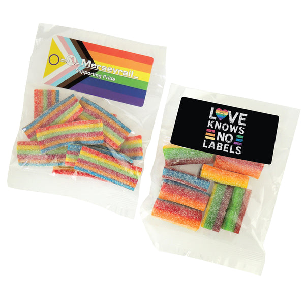 50g Bag of Rainbow Belts