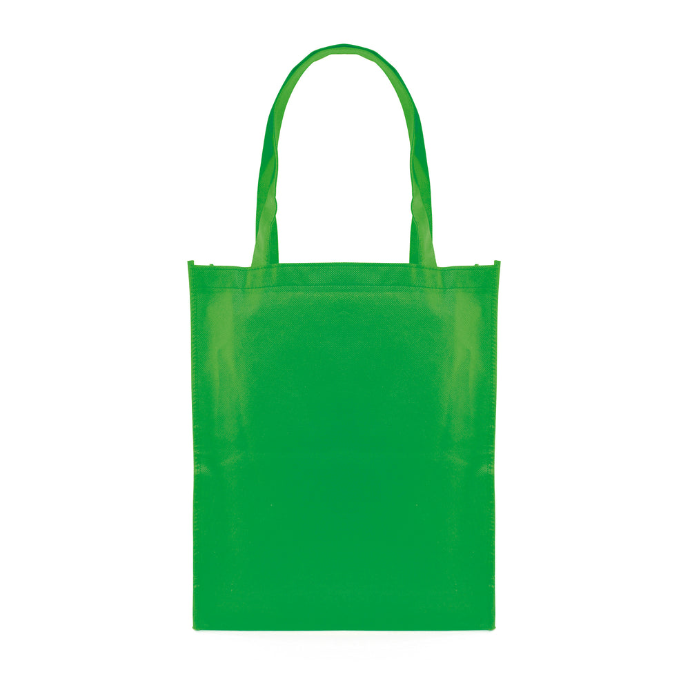 Branded Eco Friendly non woven PP long handled shopper with gusset